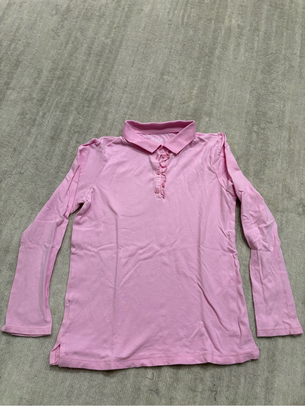 The Children's Place Pink Long Sleeve Polo. Size L (10/12). Great condition!